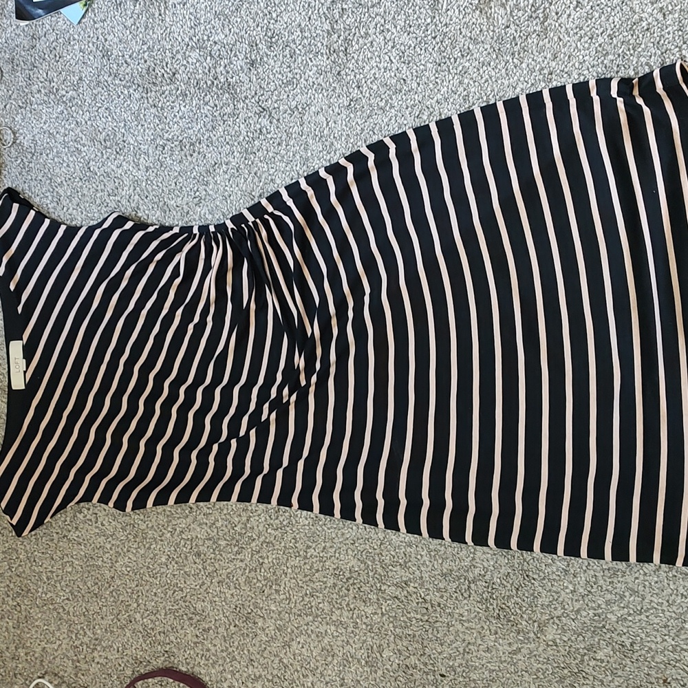 Striped Midi